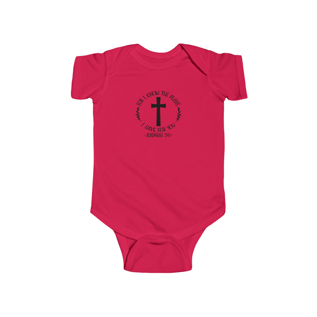 I know the plans i have for you-Infant Fine Jersey Bodysuit