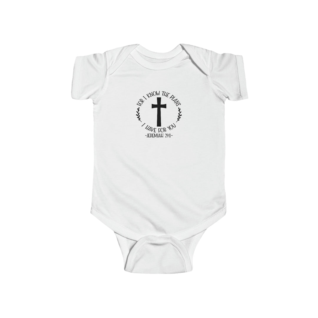 I know the plans i have for you-Infant Fine Jersey Bodysuit