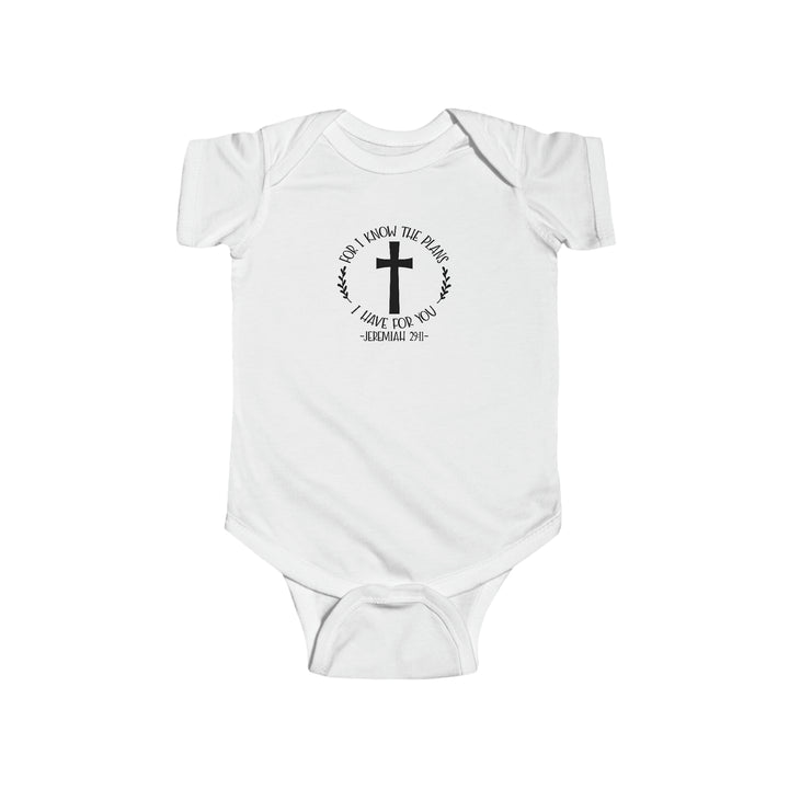 I know the plans i have for you-Infant Fine Jersey Bodysuit