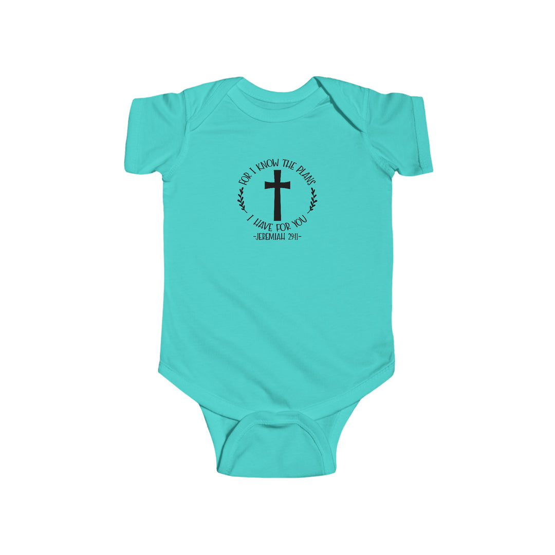 I know the plans i have for you-Infant Fine Jersey Bodysuit