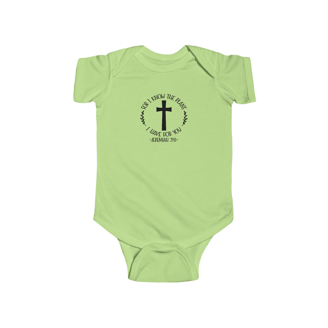 I know the plans i have for you-Infant Fine Jersey Bodysuit