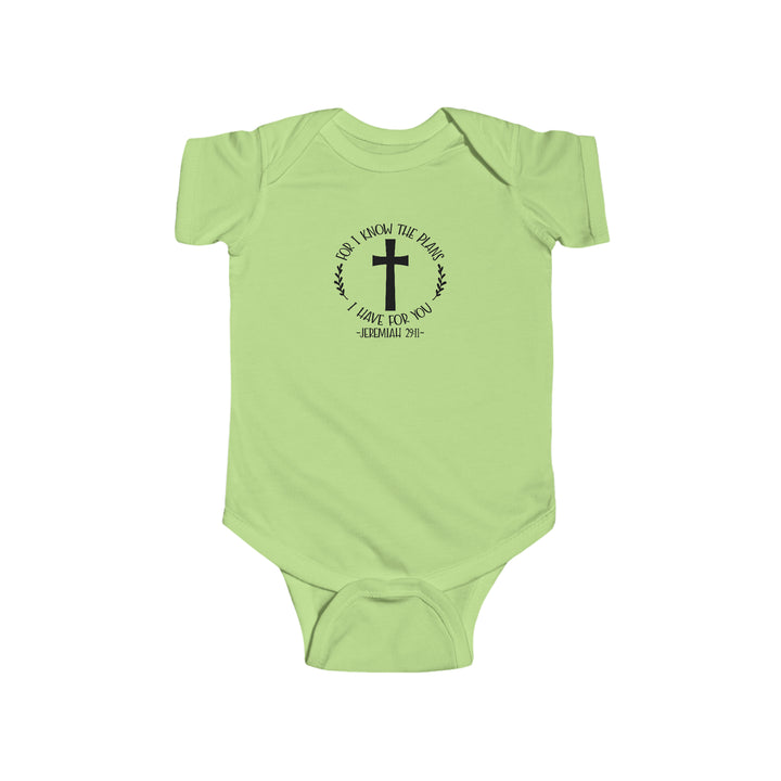I know the plans i have for you-Infant Fine Jersey Bodysuit