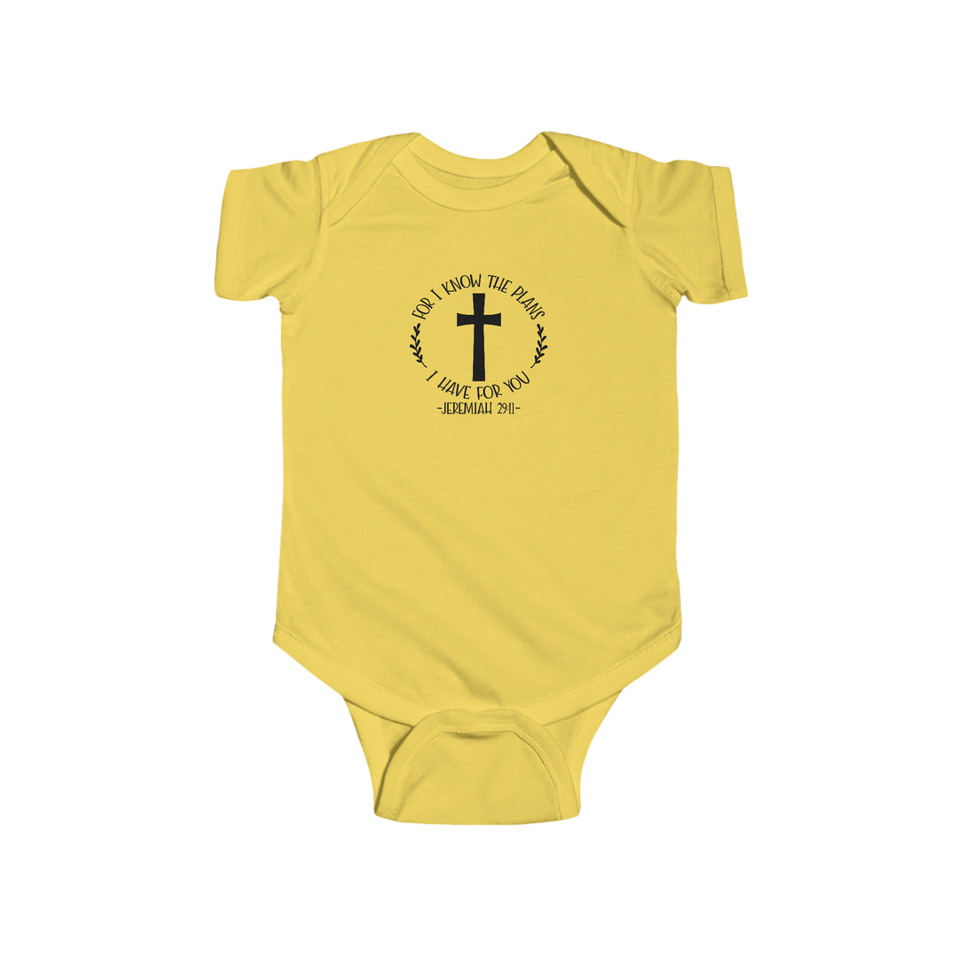 I know the plans i have for you-Infant Fine Jersey Bodysuit