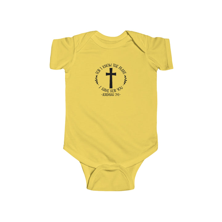 I know the plans i have for you-Infant Fine Jersey Bodysuit