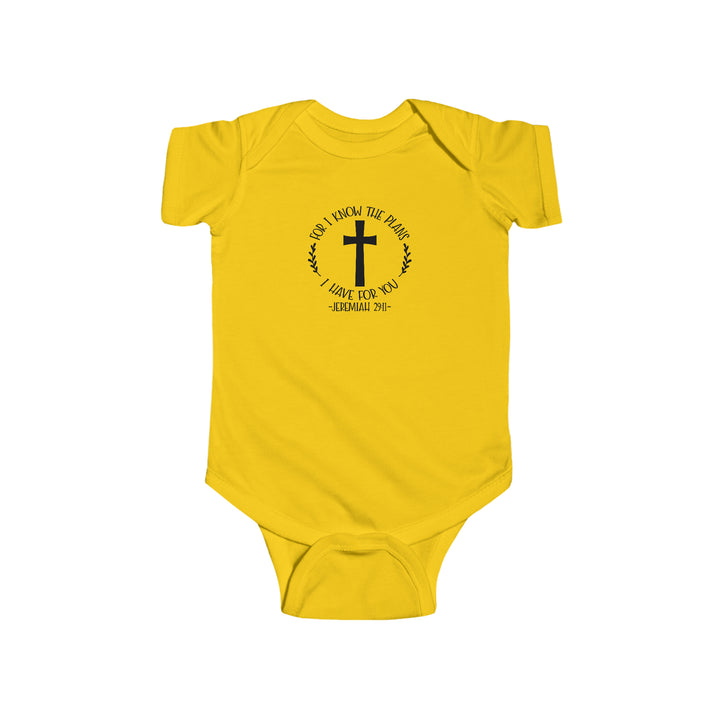 I know the plans i have for you-Infant Fine Jersey Bodysuit