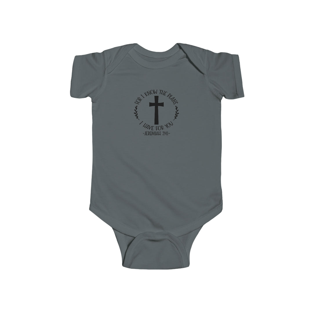 I know the plans i have for you-Infant Fine Jersey Bodysuit