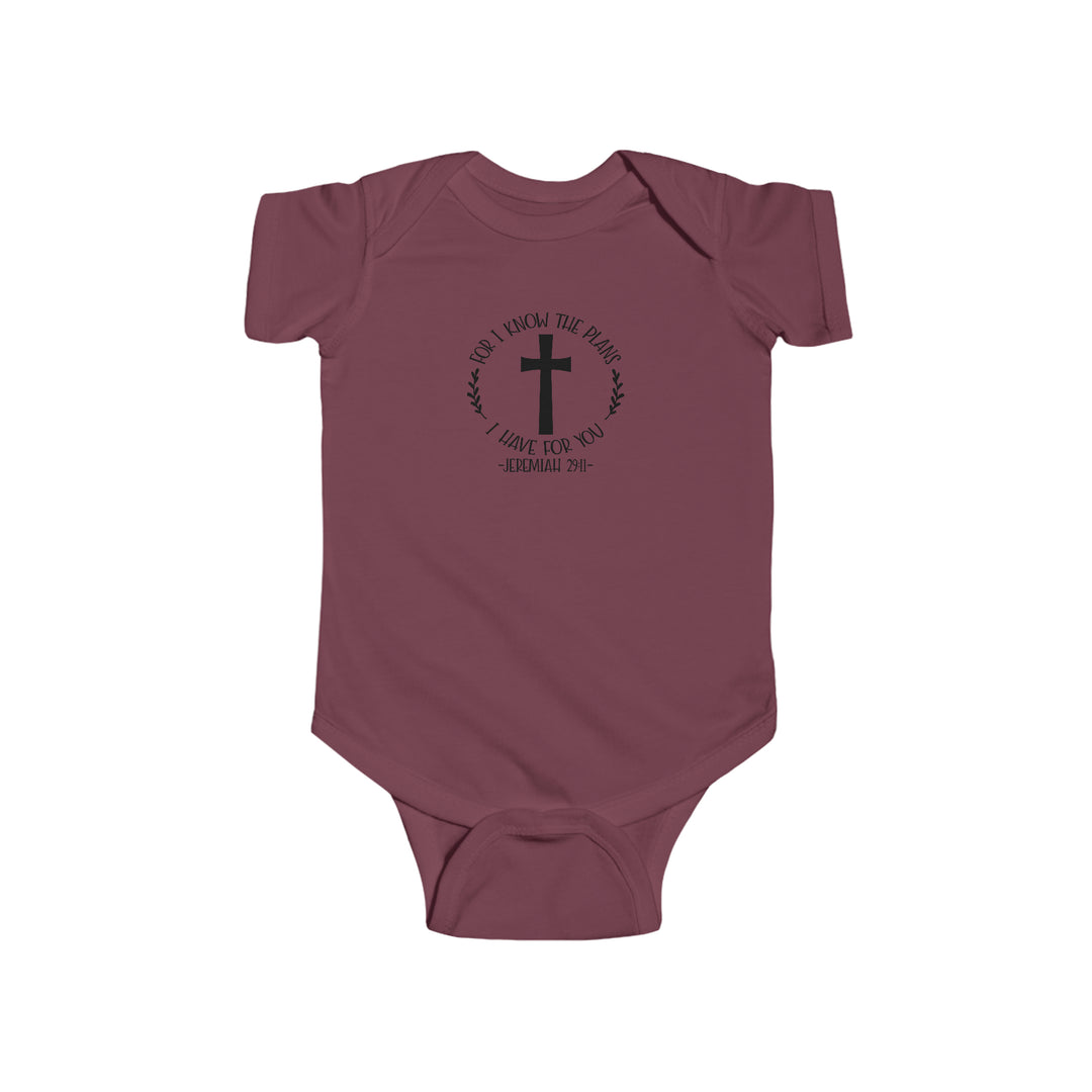 I know the plans i have for you-Infant Fine Jersey Bodysuit