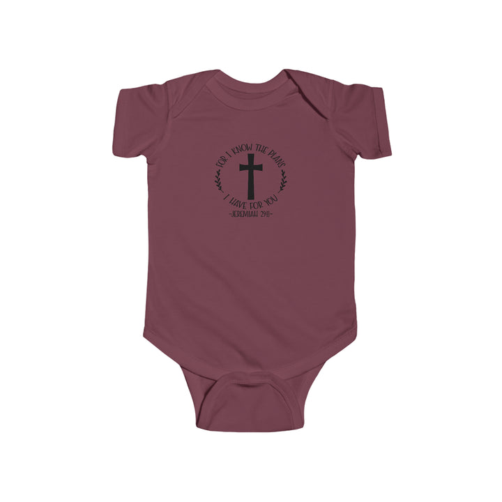 I know the plans i have for you-Infant Fine Jersey Bodysuit