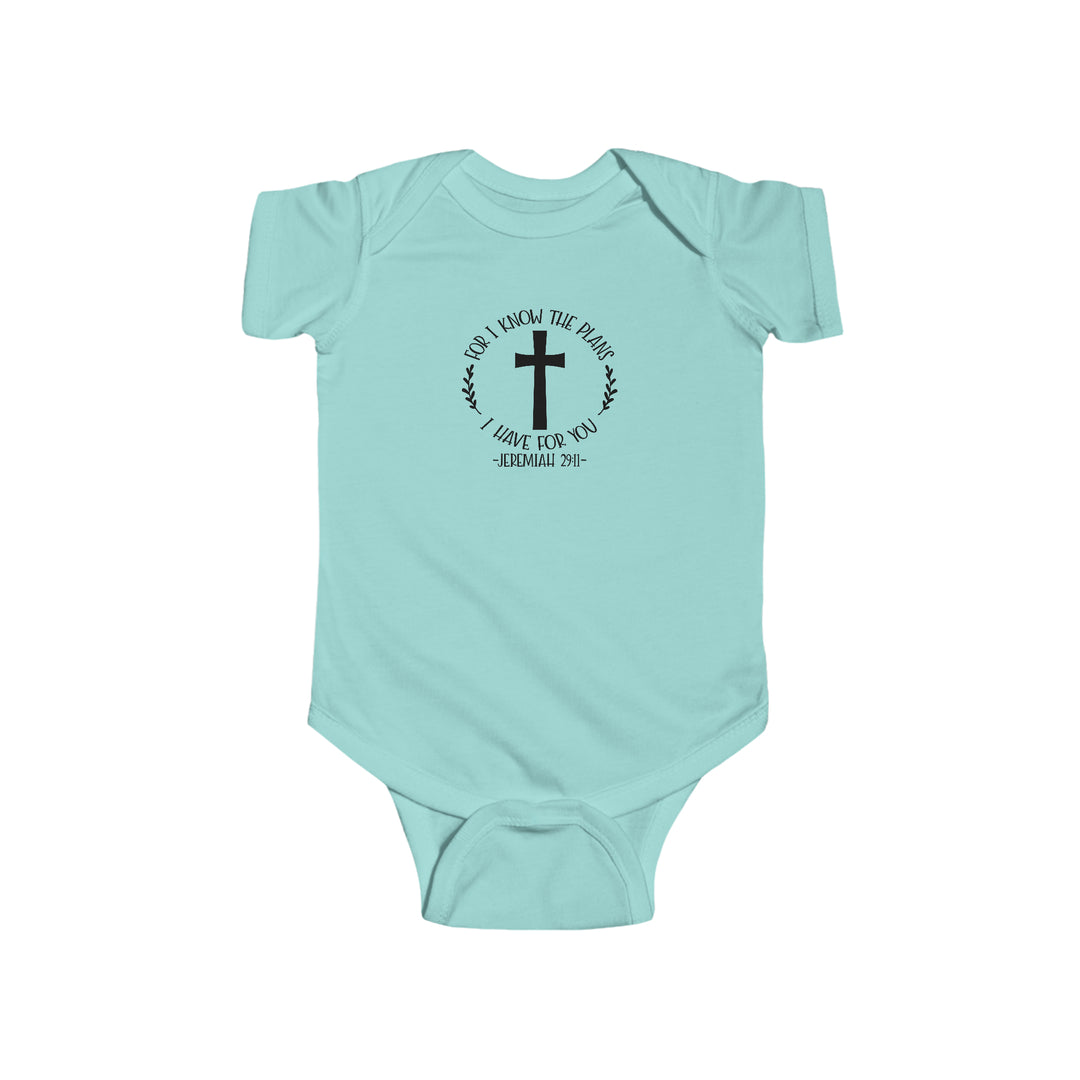 I know the plans i have for you-Infant Fine Jersey Bodysuit