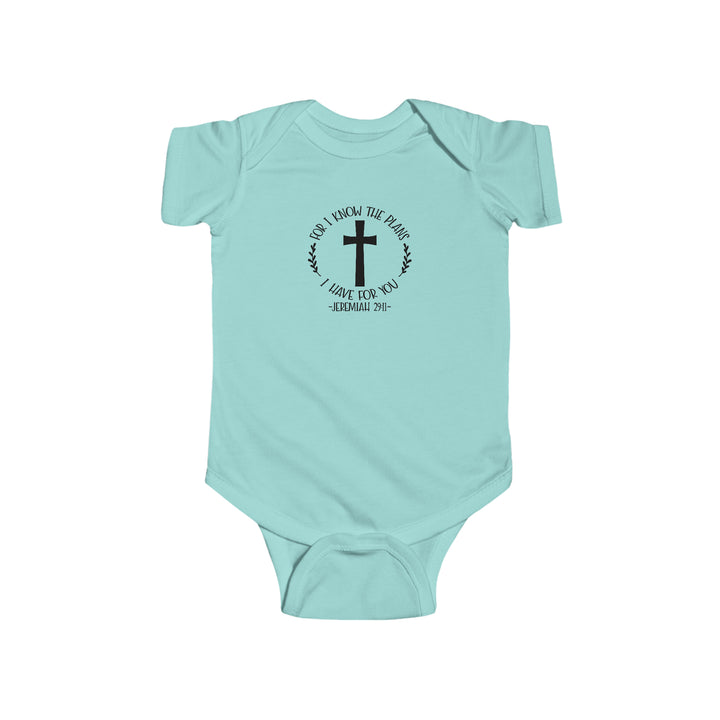 I know the plans i have for you-Infant Fine Jersey Bodysuit