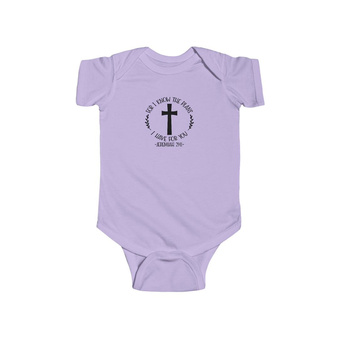 I know the plans i have for you-Infant Fine Jersey Bodysuit
