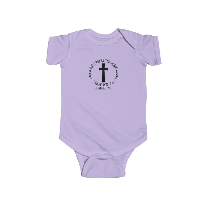 I know the plans i have for you-Infant Fine Jersey Bodysuit