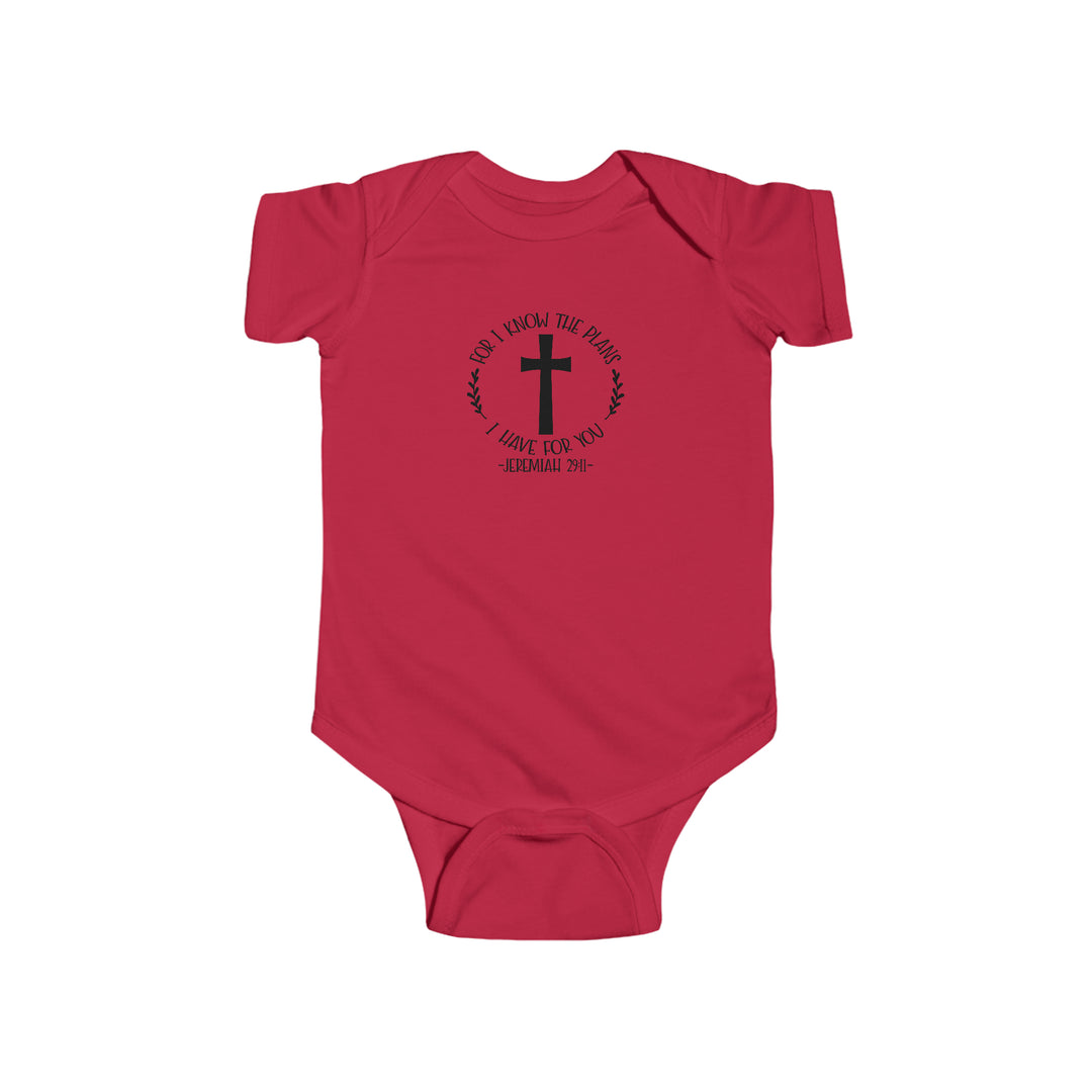 I know the plans i have for you-Infant Fine Jersey Bodysuit