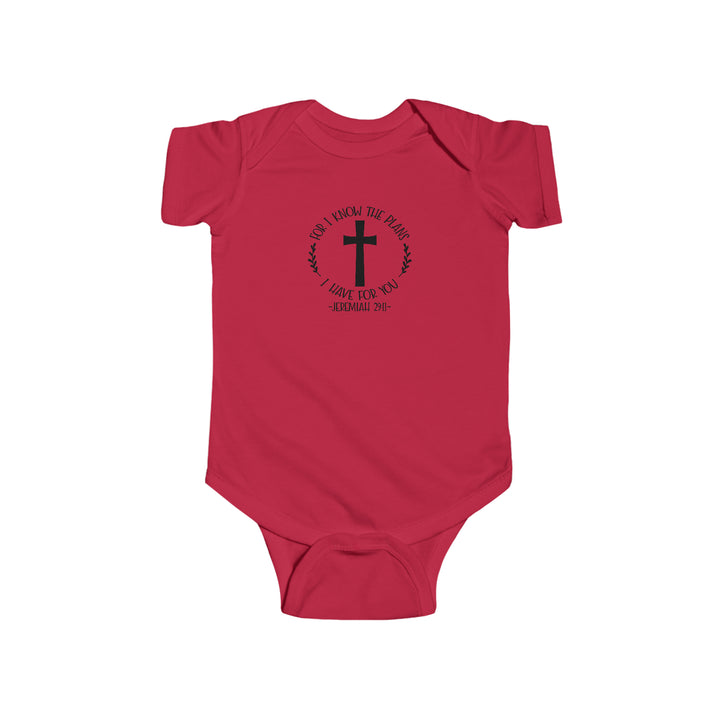 I know the plans i have for you-Infant Fine Jersey Bodysuit