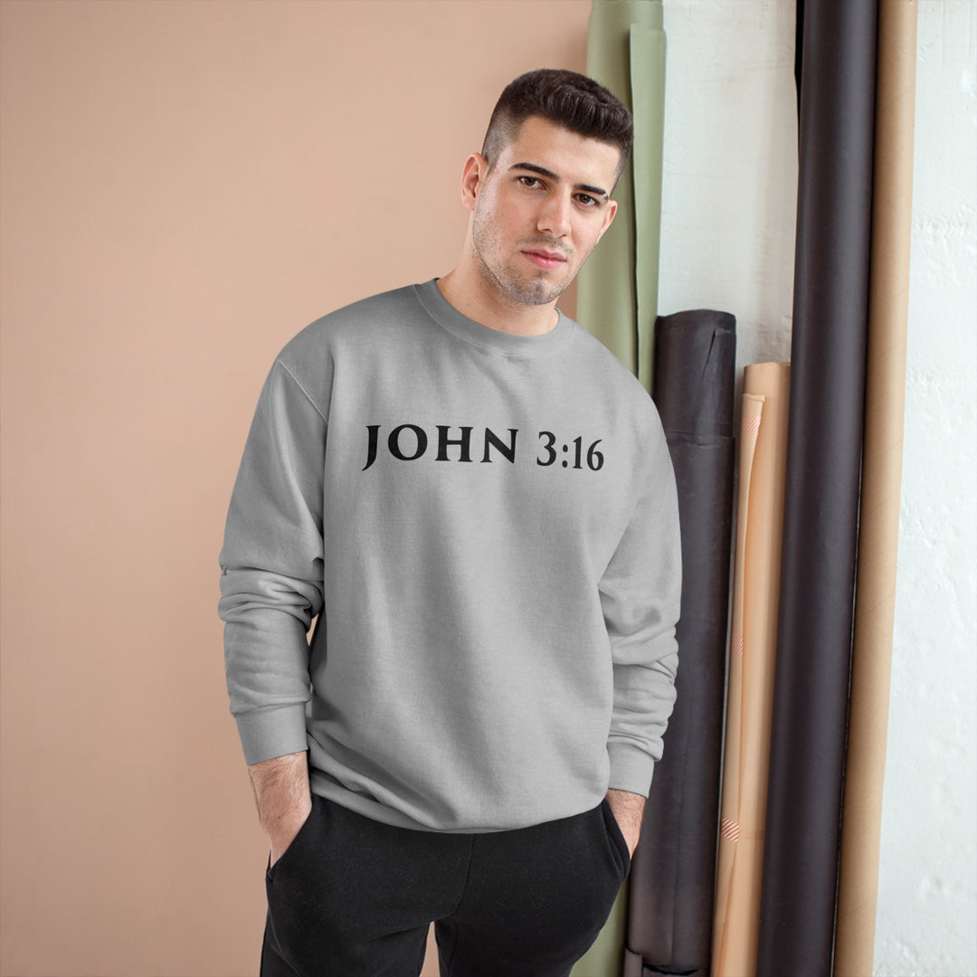 JOHN 3:16-Champion Sweatshirt