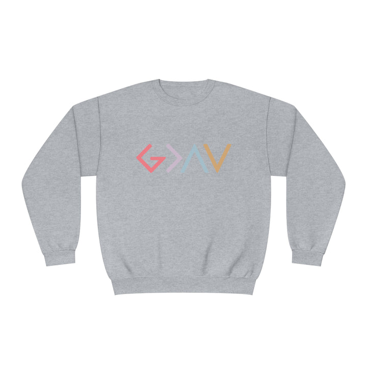God is Greater Unisex NuBlend® Crewneck Sweatshirt