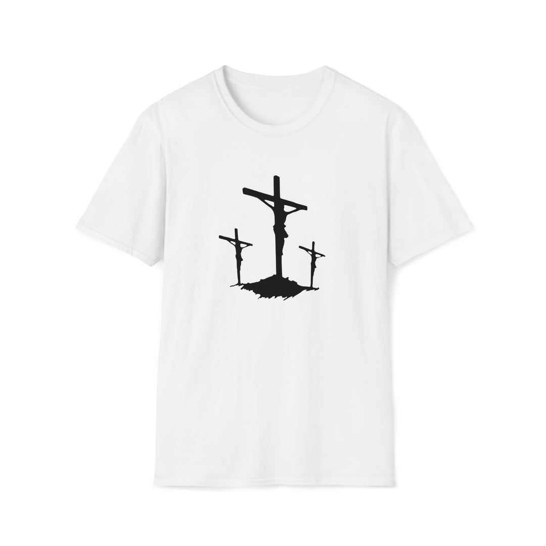 3 Wooden Cross Unisex Softstyle T-Shirt