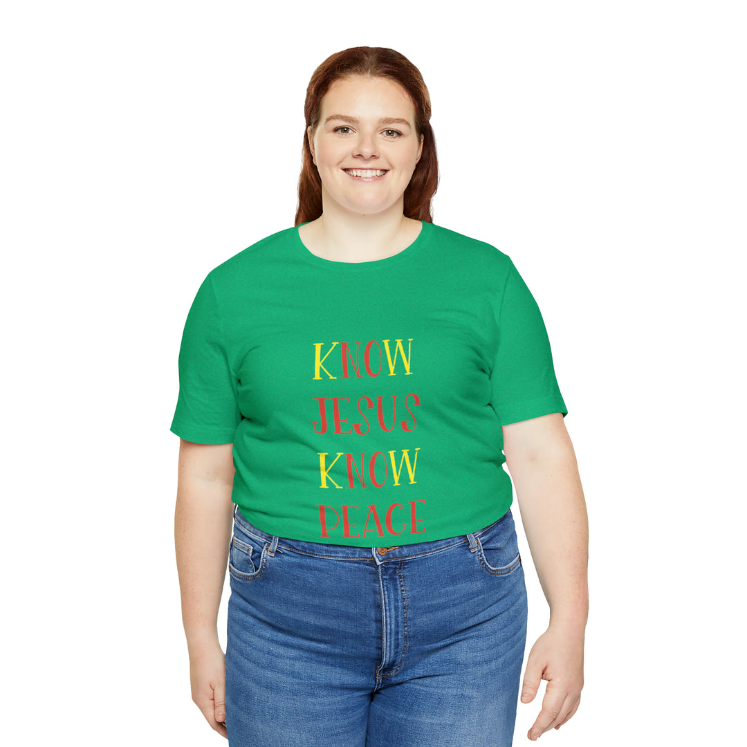 Know Jesus-Unisex Jersey Short Sleeve Tee