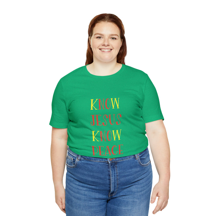 Know Jesus-Unisex Jersey Short Sleeve Tee