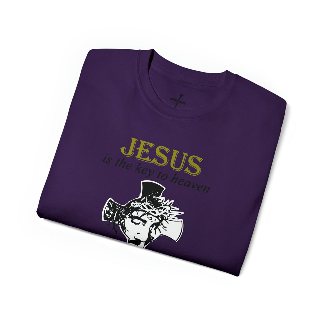 JESUS IS KEY=Unisex Ultra Cotton Tee