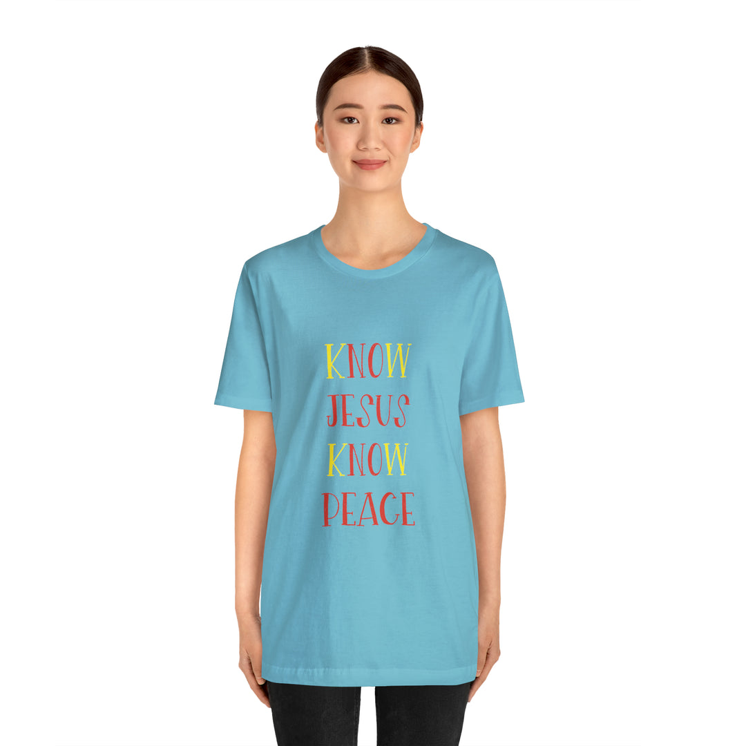 Know Jesus-Unisex Jersey Short Sleeve Tee