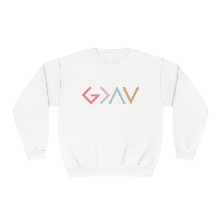 God is Greater Unisex NuBlend® Crewneck Sweatshirt