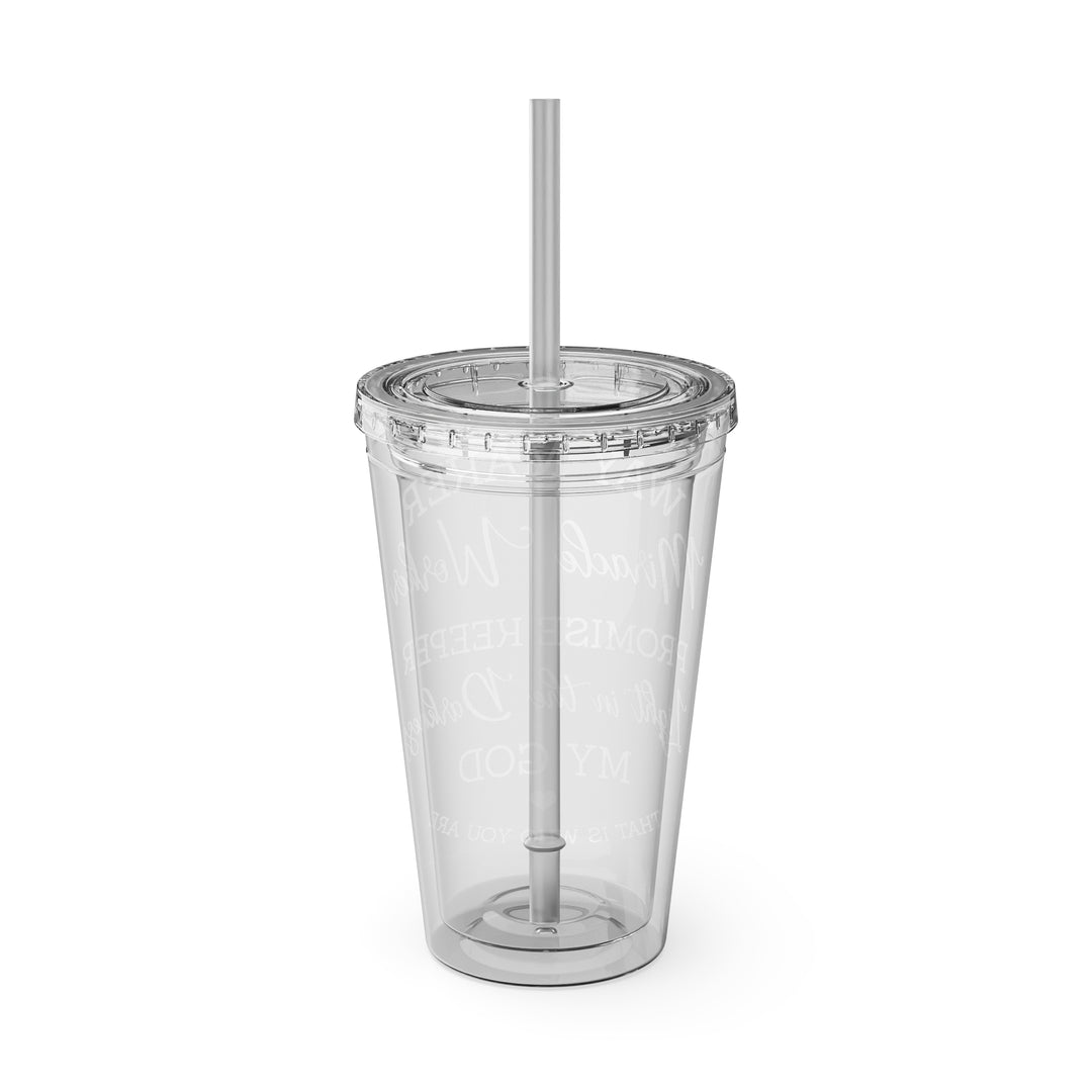 Way Maker=Sunsplash Tumbler with Straw, 16oz