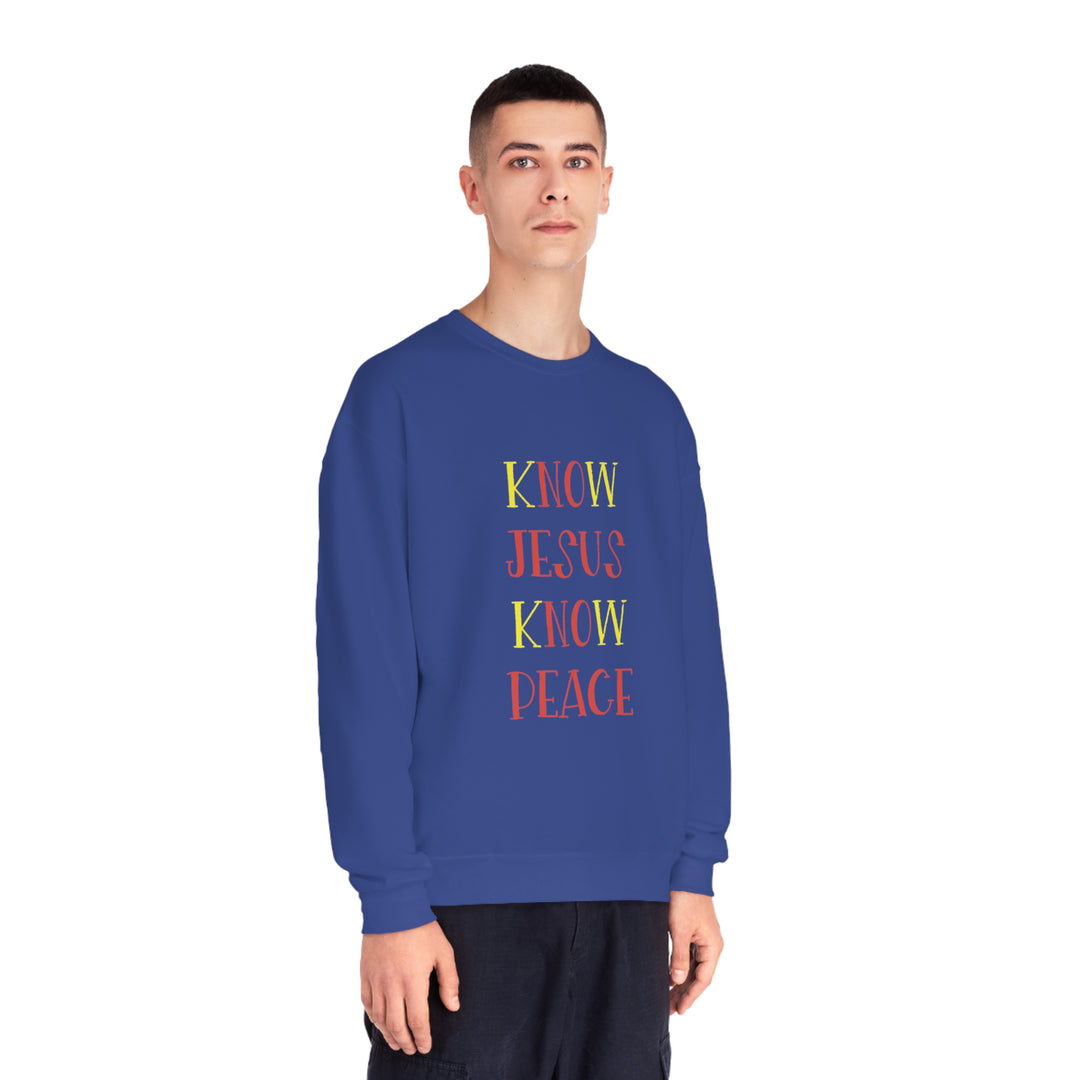 Know Jesus-Unisex NuBlend® Crewneck Sweatshirt
