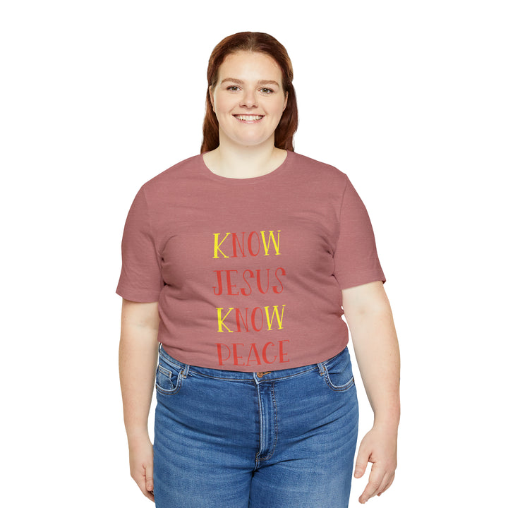 Know Jesus-Unisex Jersey Short Sleeve Tee