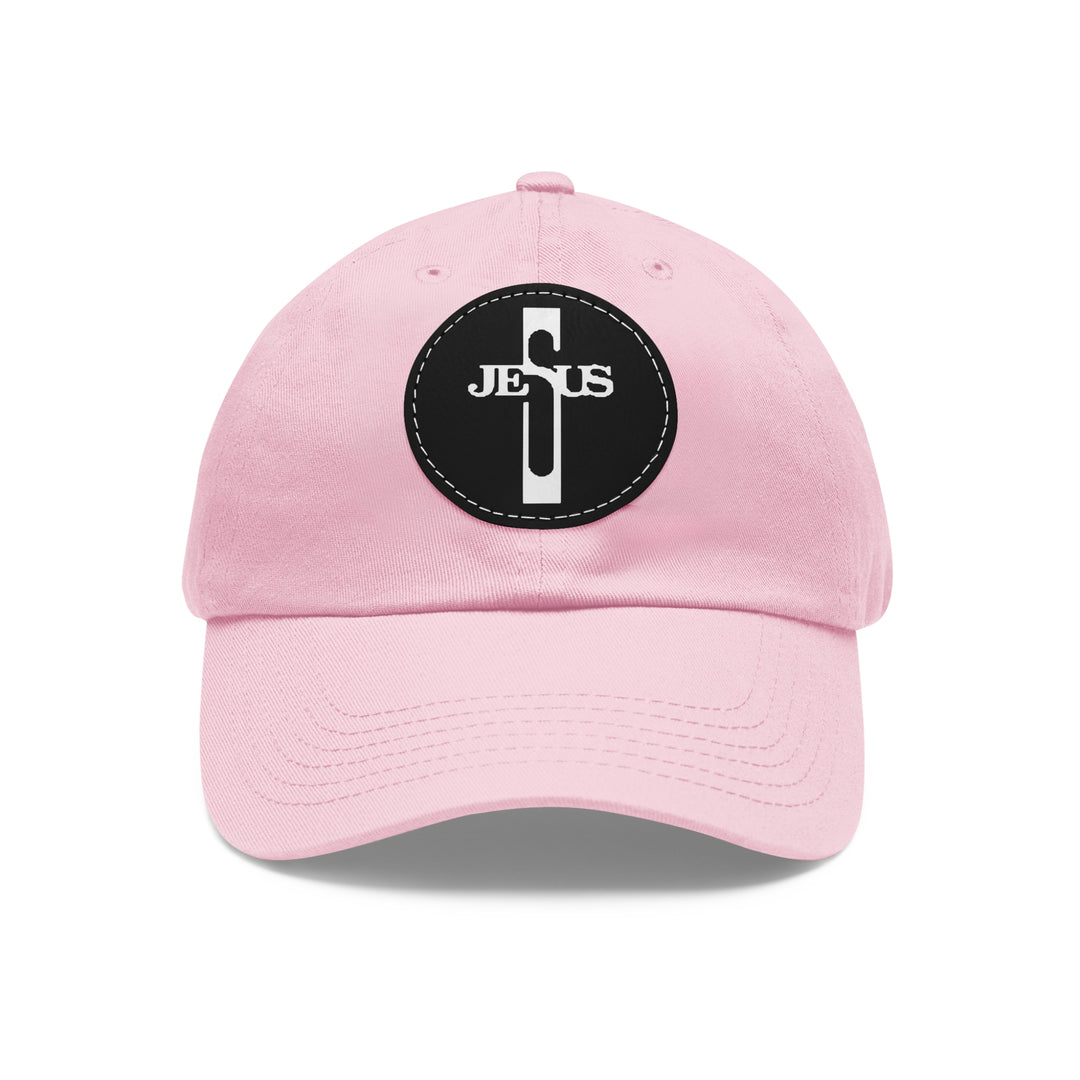 Jesus Hat with Leather Patch (Round)