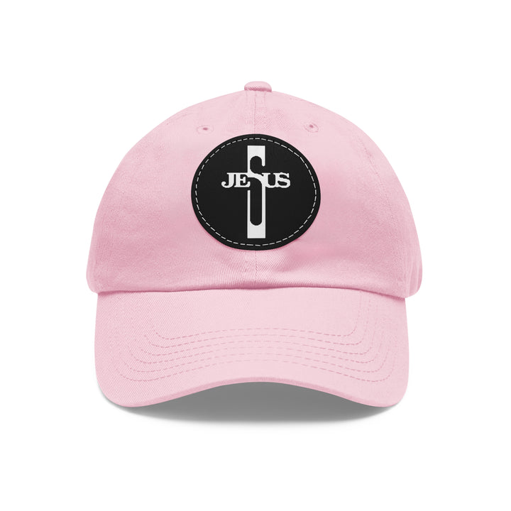 Jesus Hat with Leather Patch (Round)