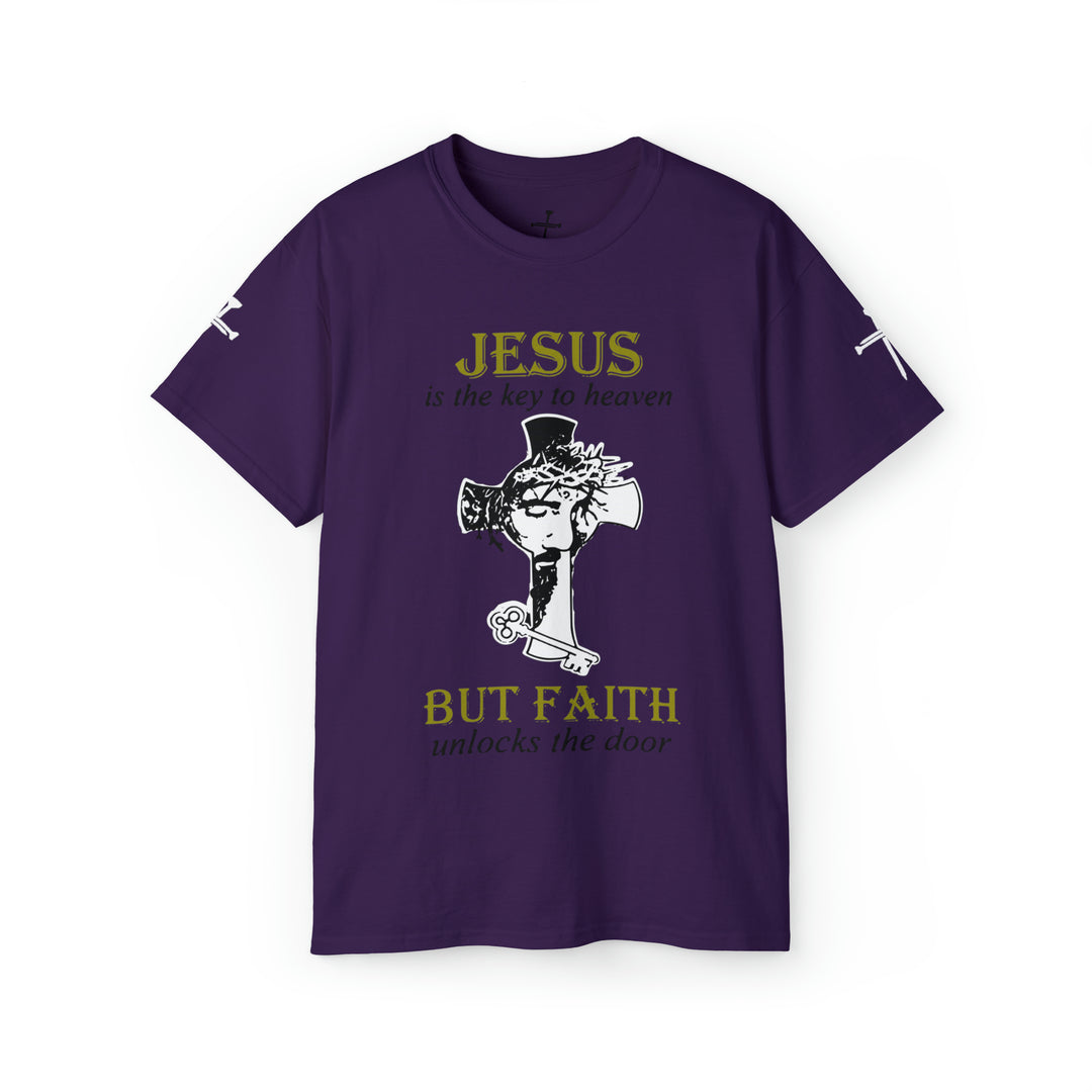 JESUS IS KEY=Unisex Ultra Cotton Tee