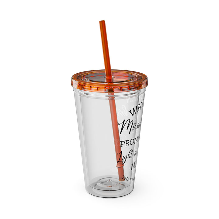 Way Maker=Sunsplash Tumbler with Straw, 16oz