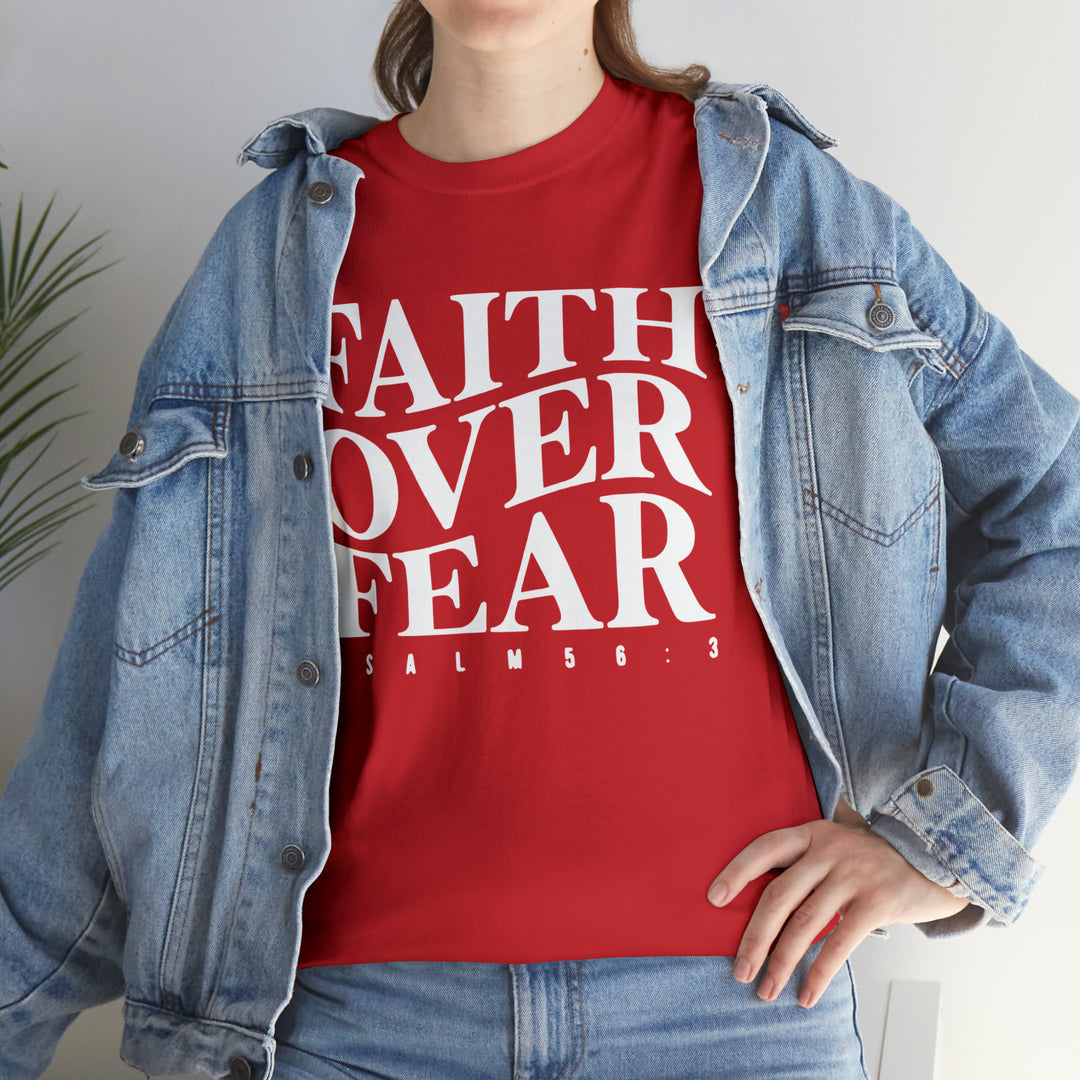 Faith Over Fear-Unisex Heavy Cotton Tee