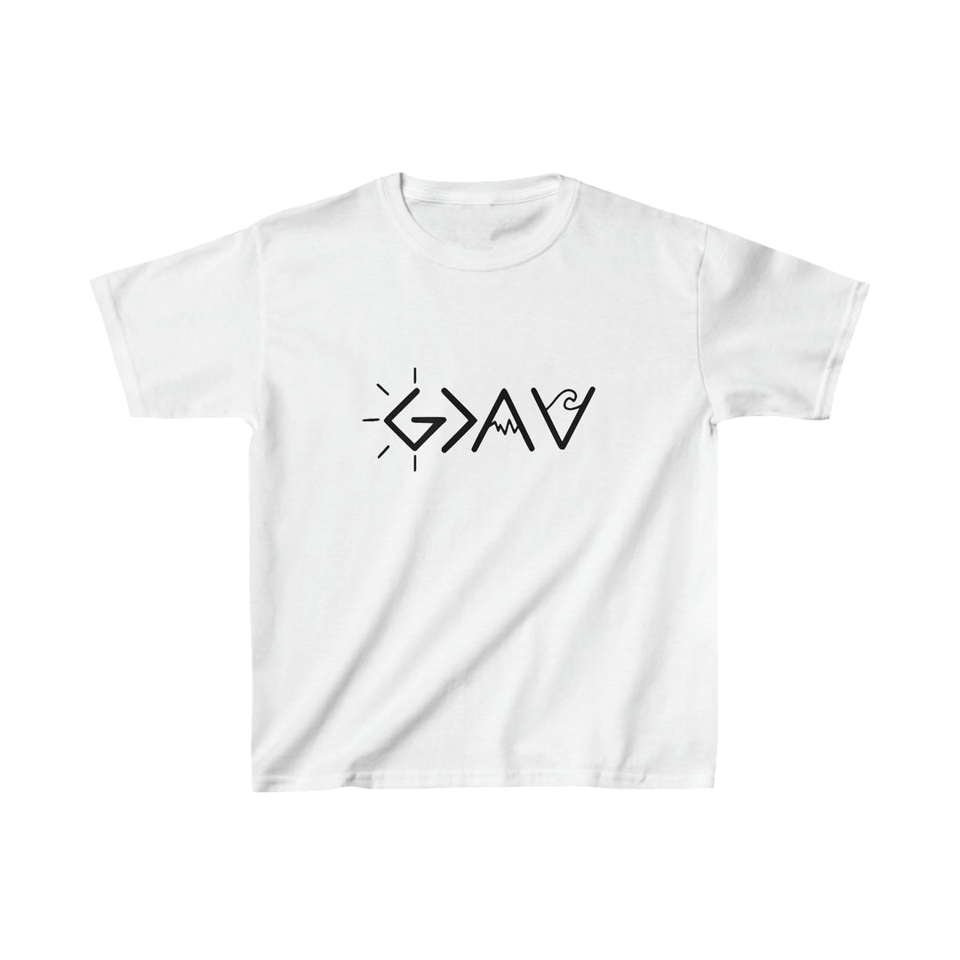 God Is Greater Kids Heavy Cotton™ Tee