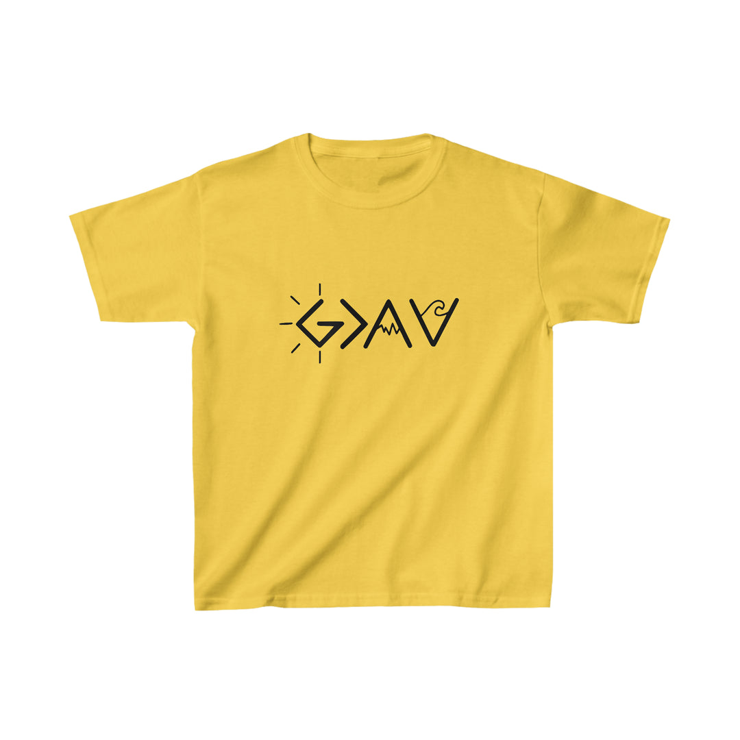 God Is Greater Kids Heavy Cotton™ Tee