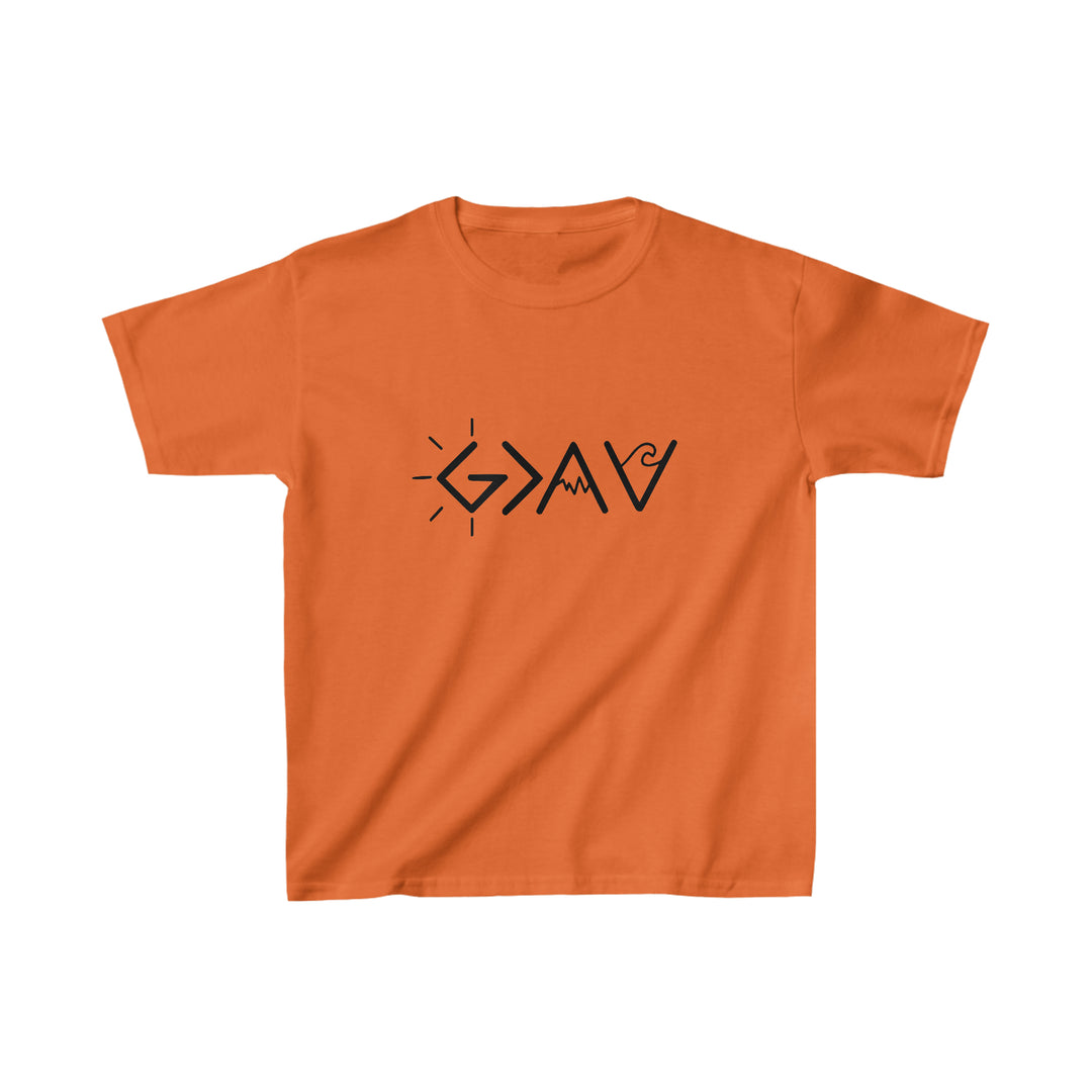 God Is Greater Kids Heavy Cotton™ Tee