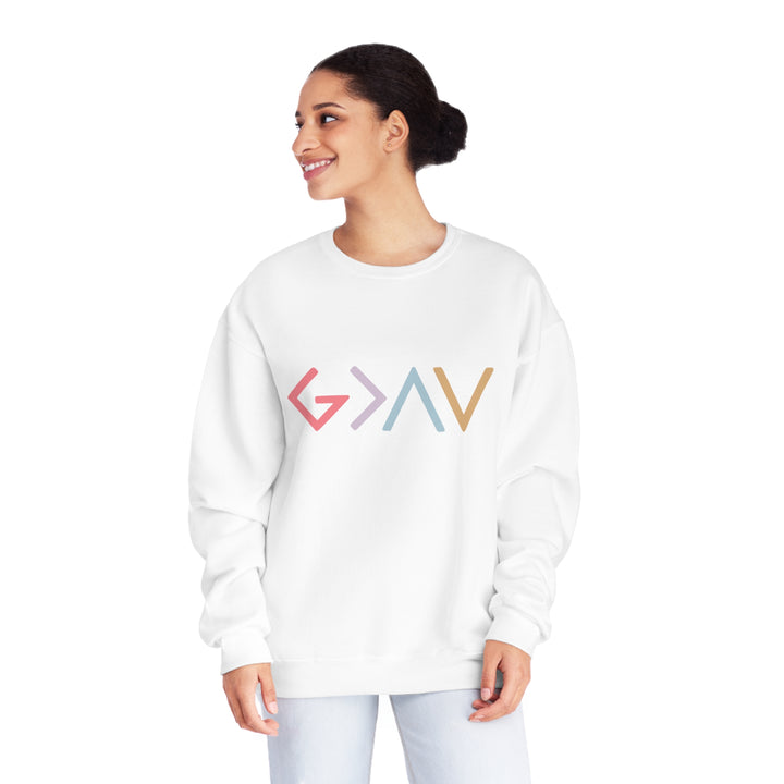 God is Greater Unisex NuBlend® Crewneck Sweatshirt