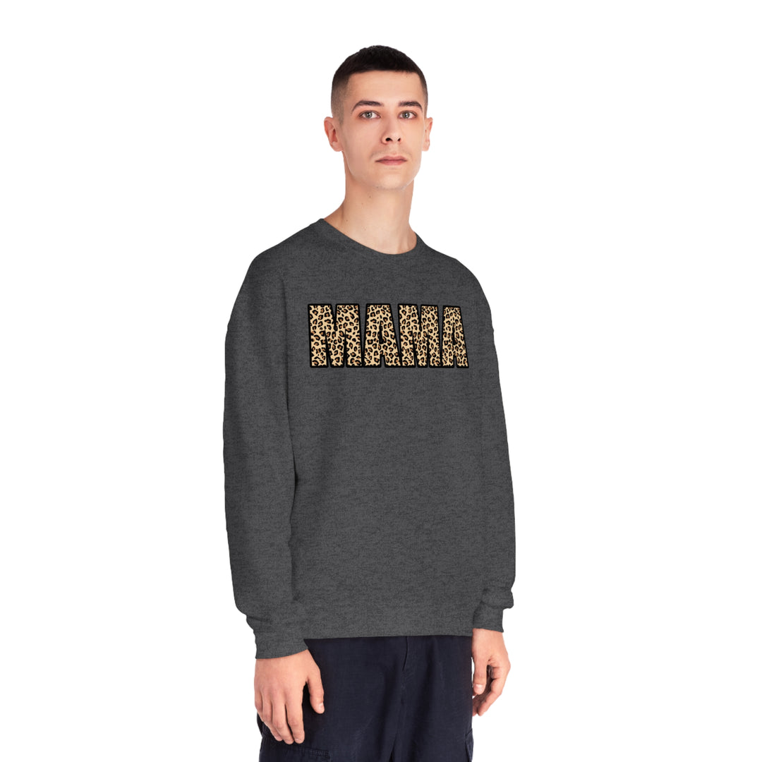 leopard MAMA Unisex NuBlend® Crewneck Sweatshirt