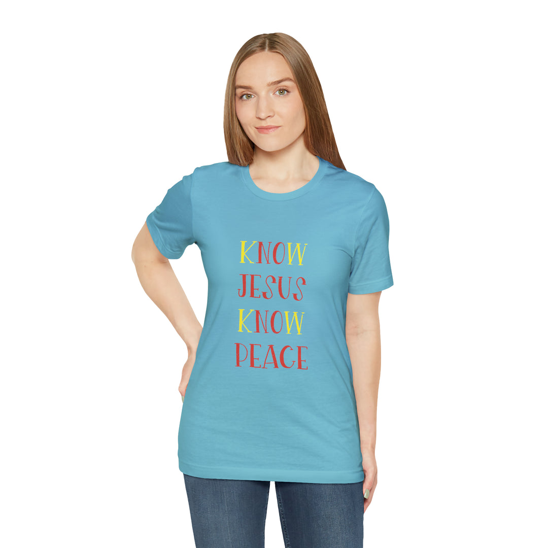 Know Jesus-Unisex Jersey Short Sleeve Tee