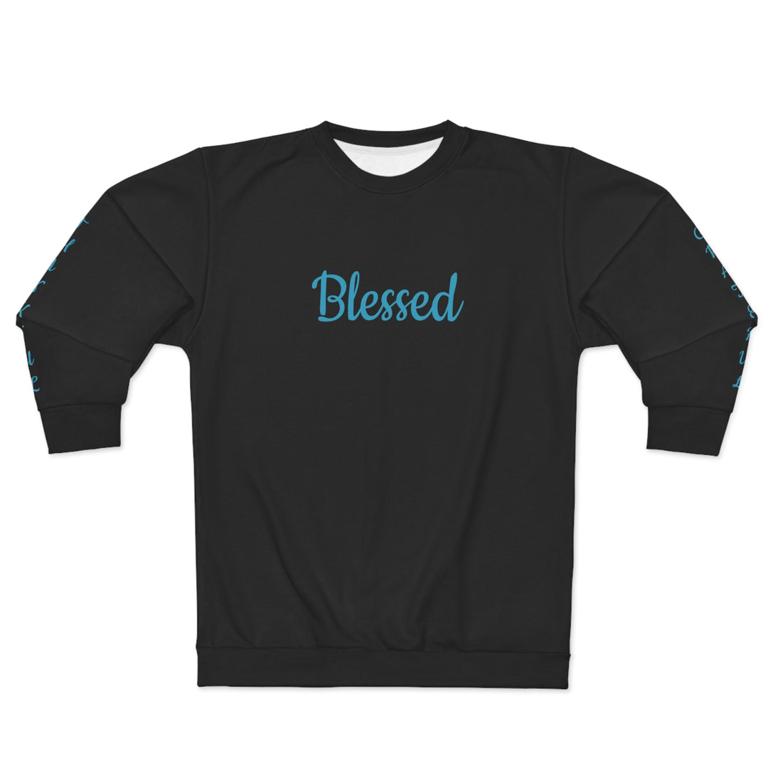 BLESSED-THANKFUL-GRATFUL-Unisex Sweatshirt (AOP)