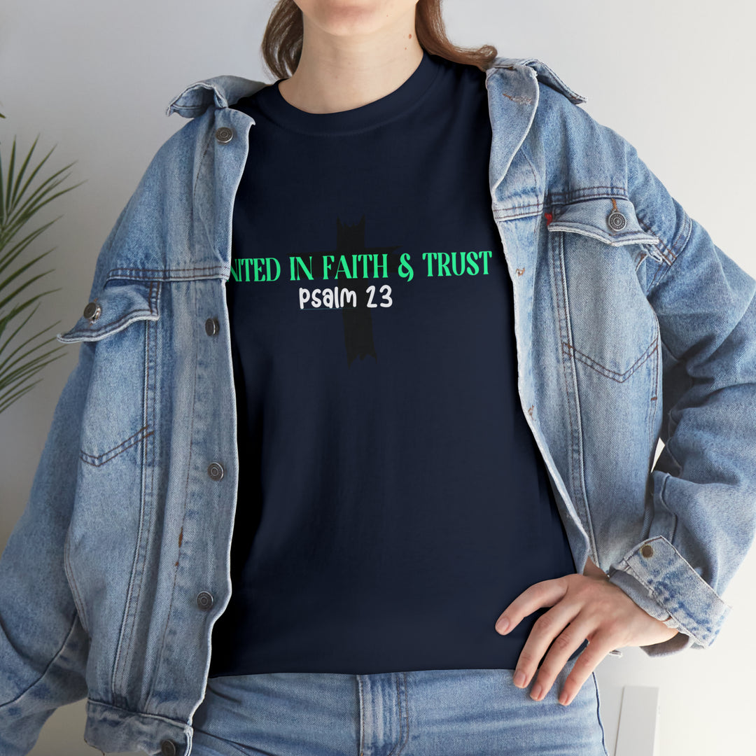 UNITED IN FAITH & TRUST-Unisex Heavy Cotton Tee