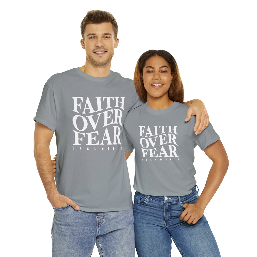 Faith Over Fear-Unisex Heavy Cotton Tee