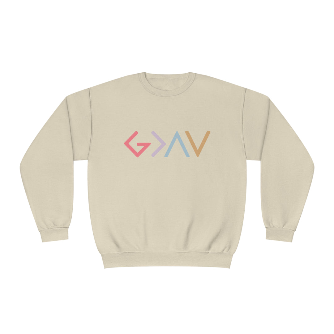 God is Greater Unisex NuBlend® Crewneck Sweatshirt