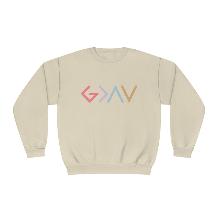 God is Greater Unisex NuBlend® Crewneck Sweatshirt
