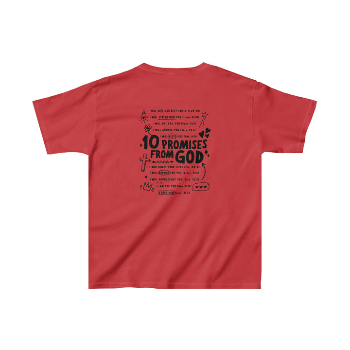 10 Promises from God=Kids Heavy Cotton™ Tee