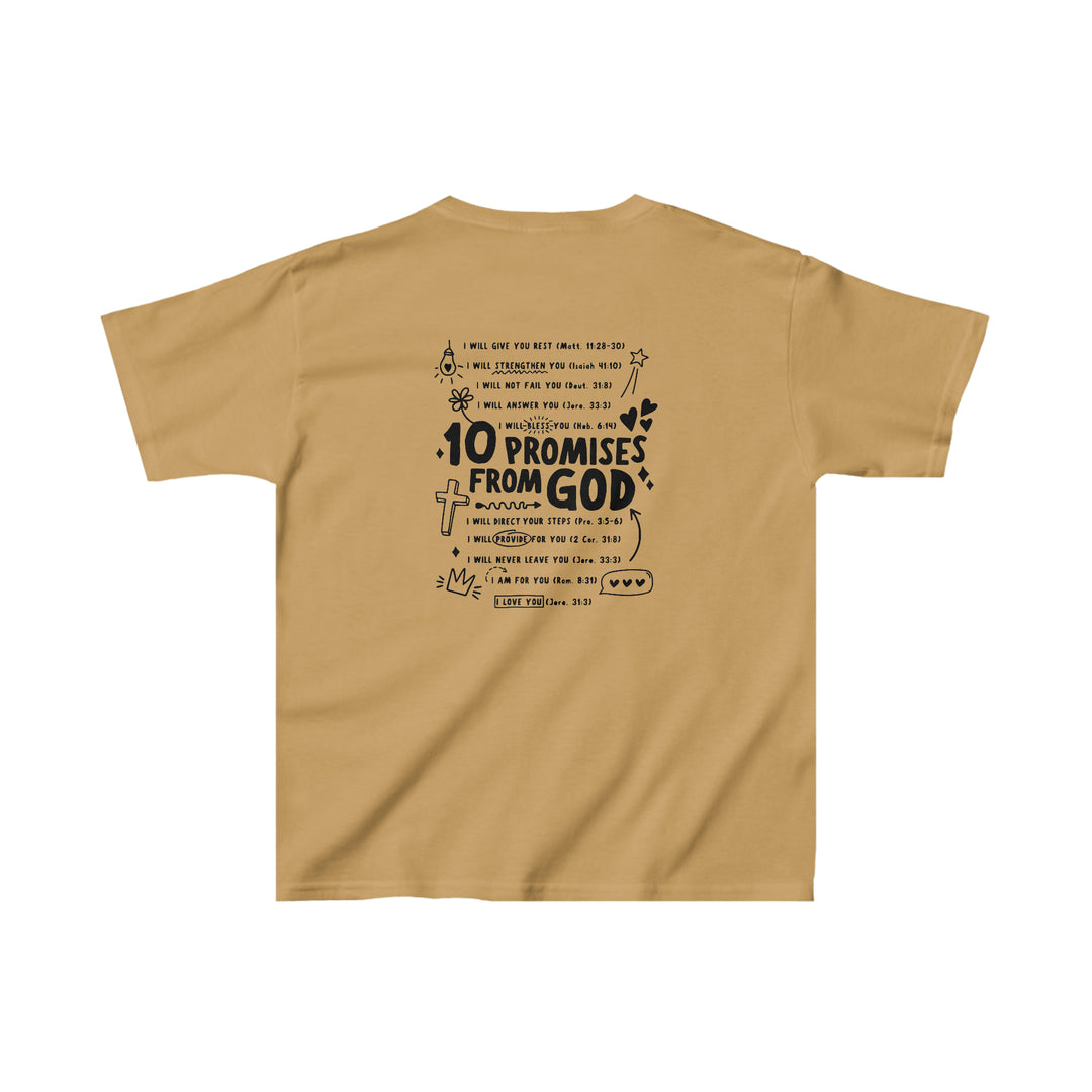 10 Promises from God=Kids Heavy Cotton™ Tee