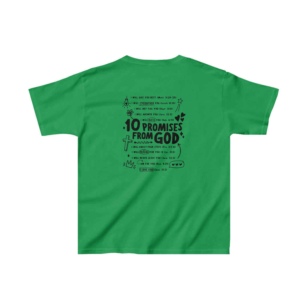10 Promises from God=Kids Heavy Cotton™ Tee