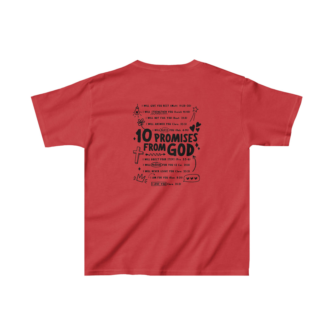 10 Promises from God=Kids Heavy Cotton™ Tee