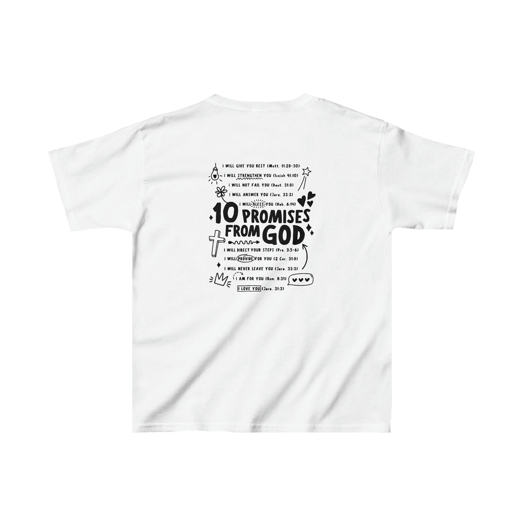 10 Promises from God=Kids Heavy Cotton™ Tee